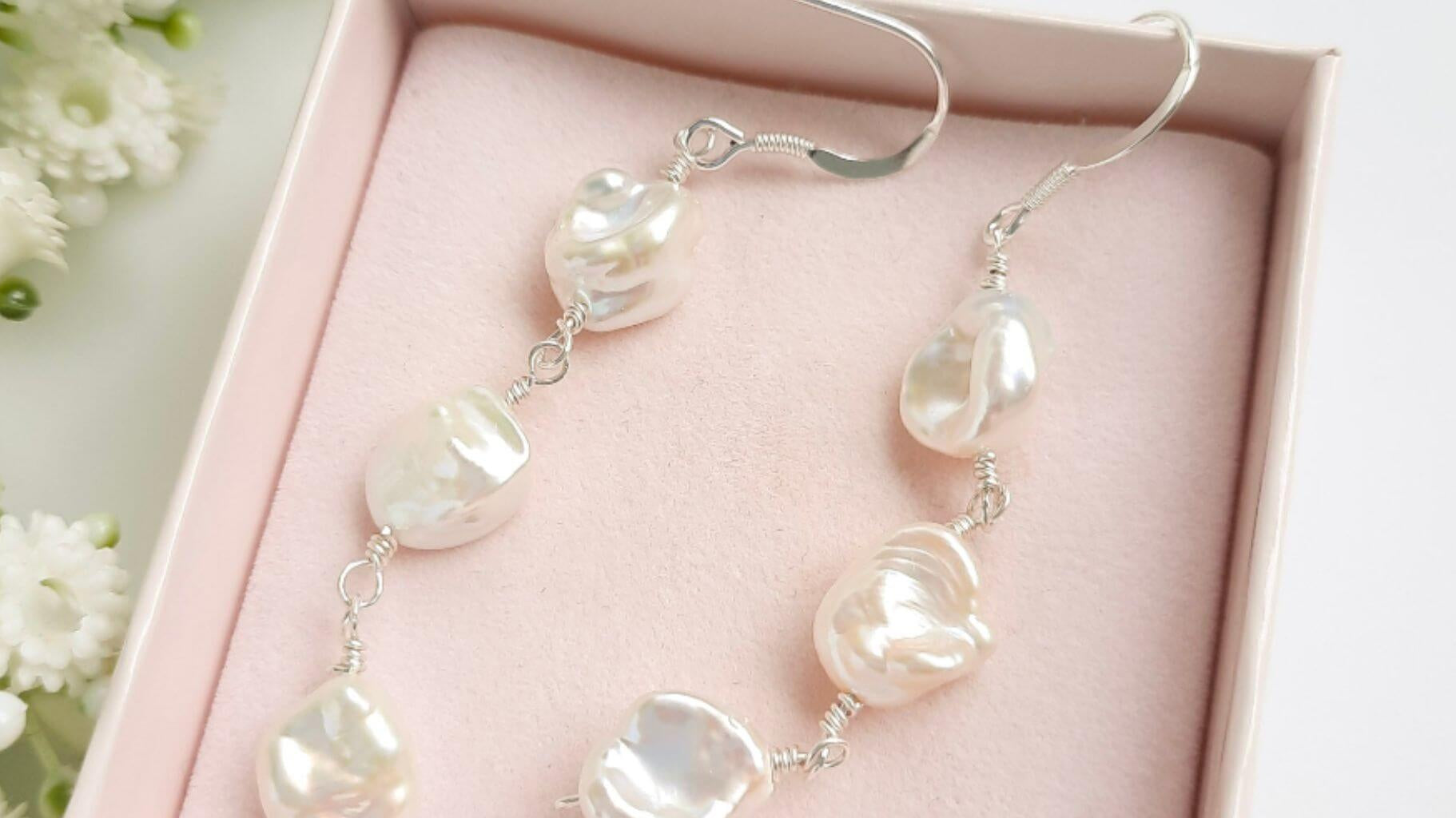 Coin pearl jewellery set