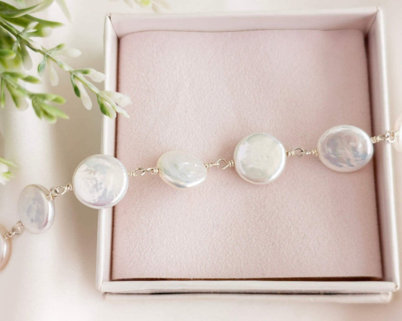 coin pearl bracelet