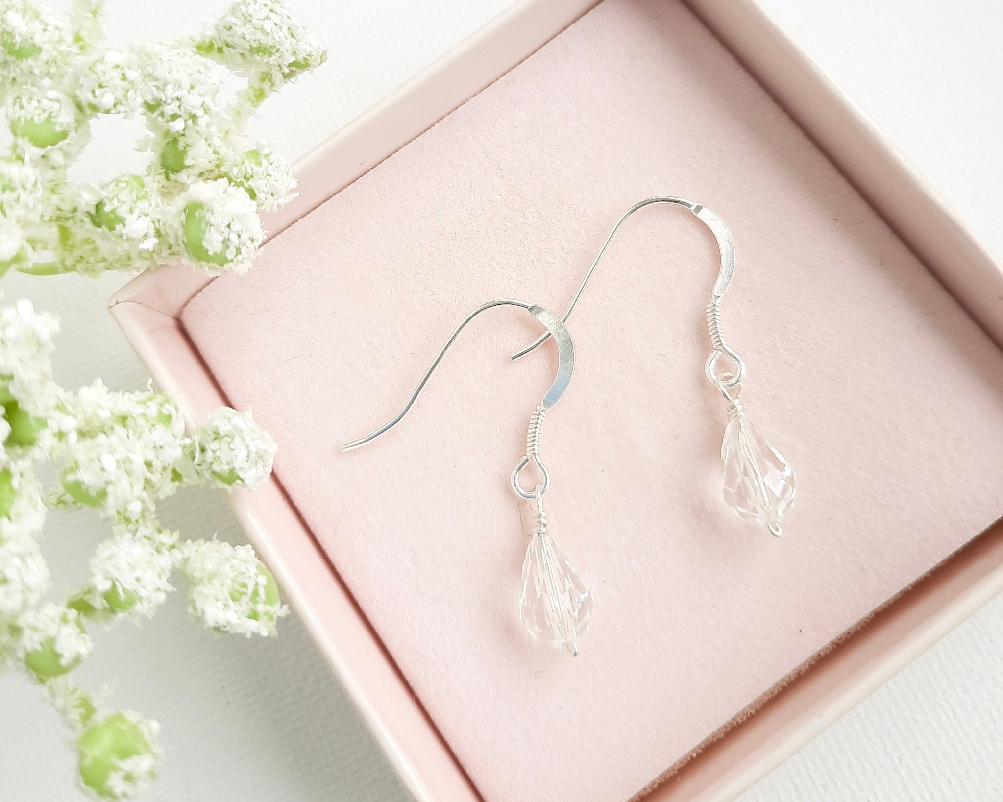 crystal drop earrings