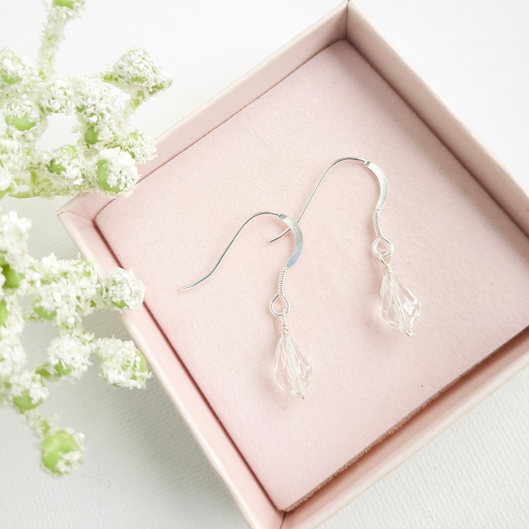 crystal drop earrings