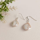 Flat Teardrop Pearl earrings