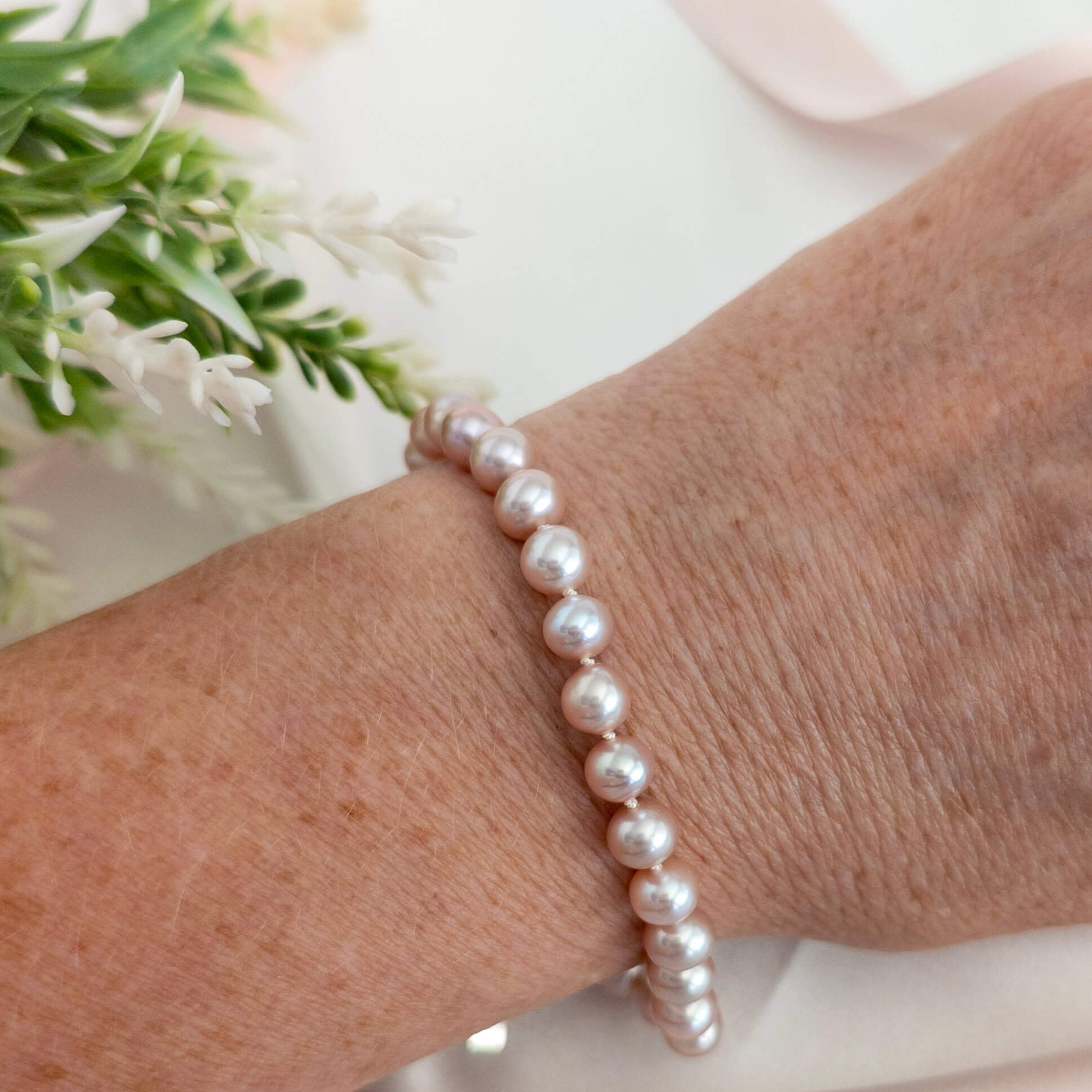 Pink Pearl Bracelet