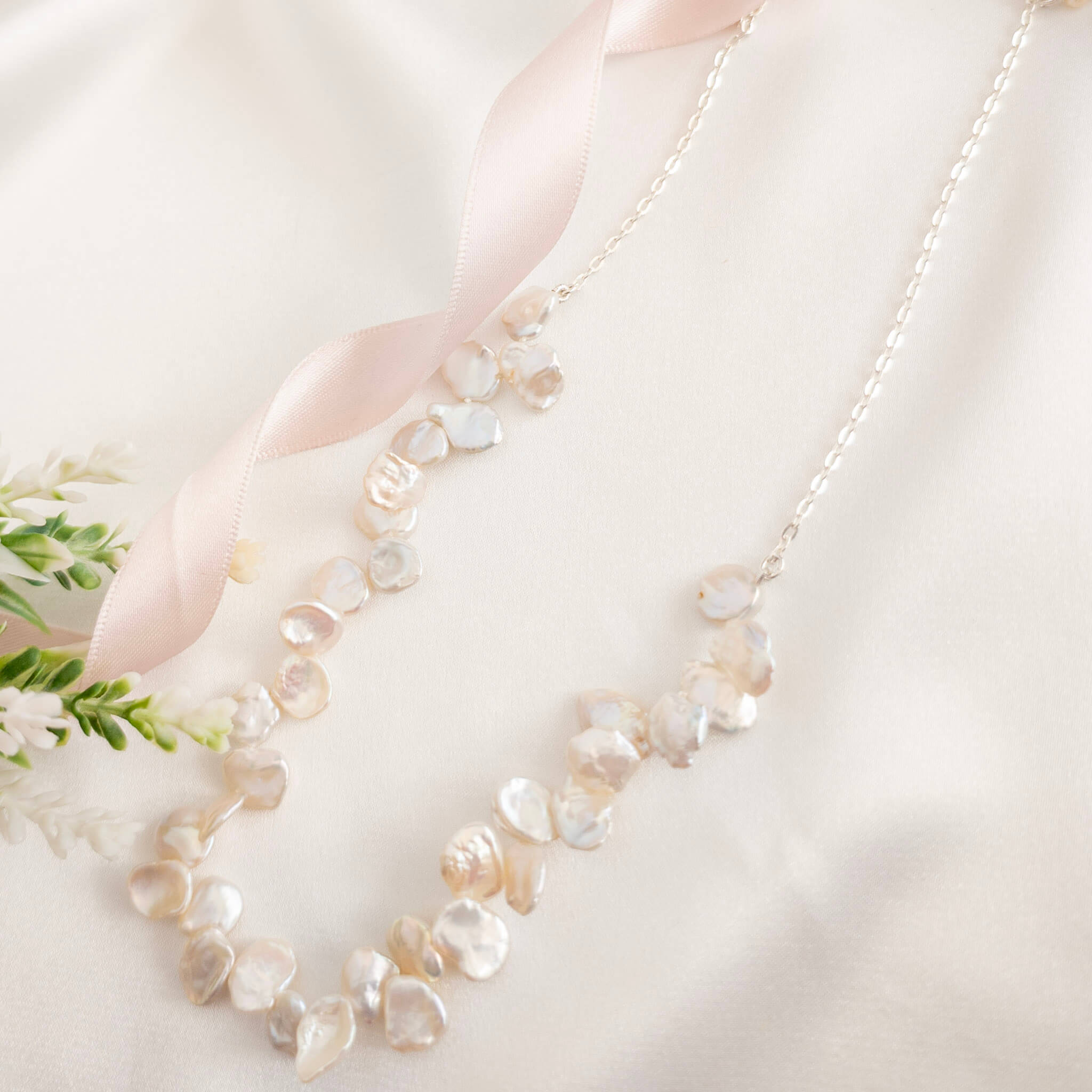 Petal Pearl Necklace