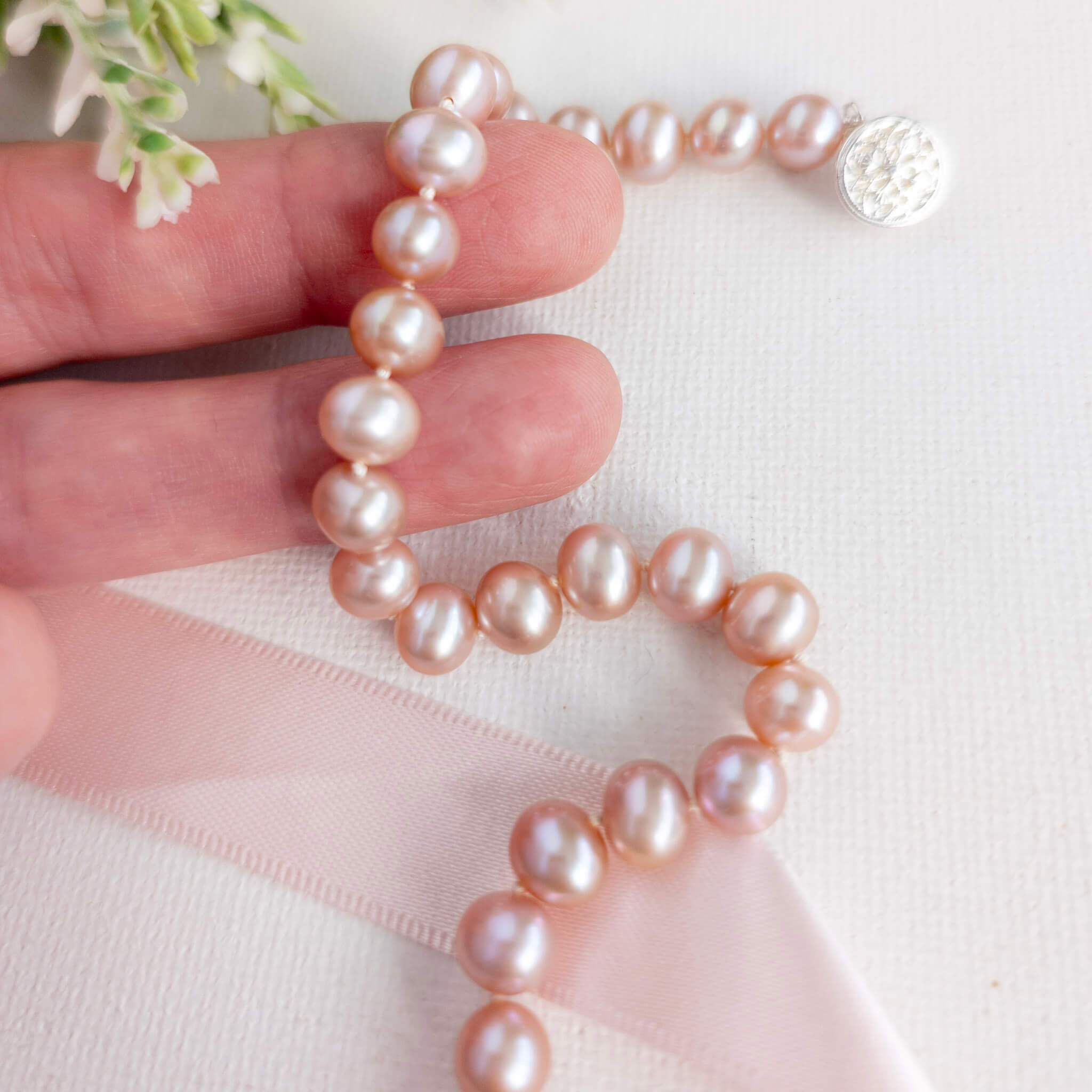 Pink Pearl Bracelet