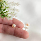 Pink Pearl Studs Earrings