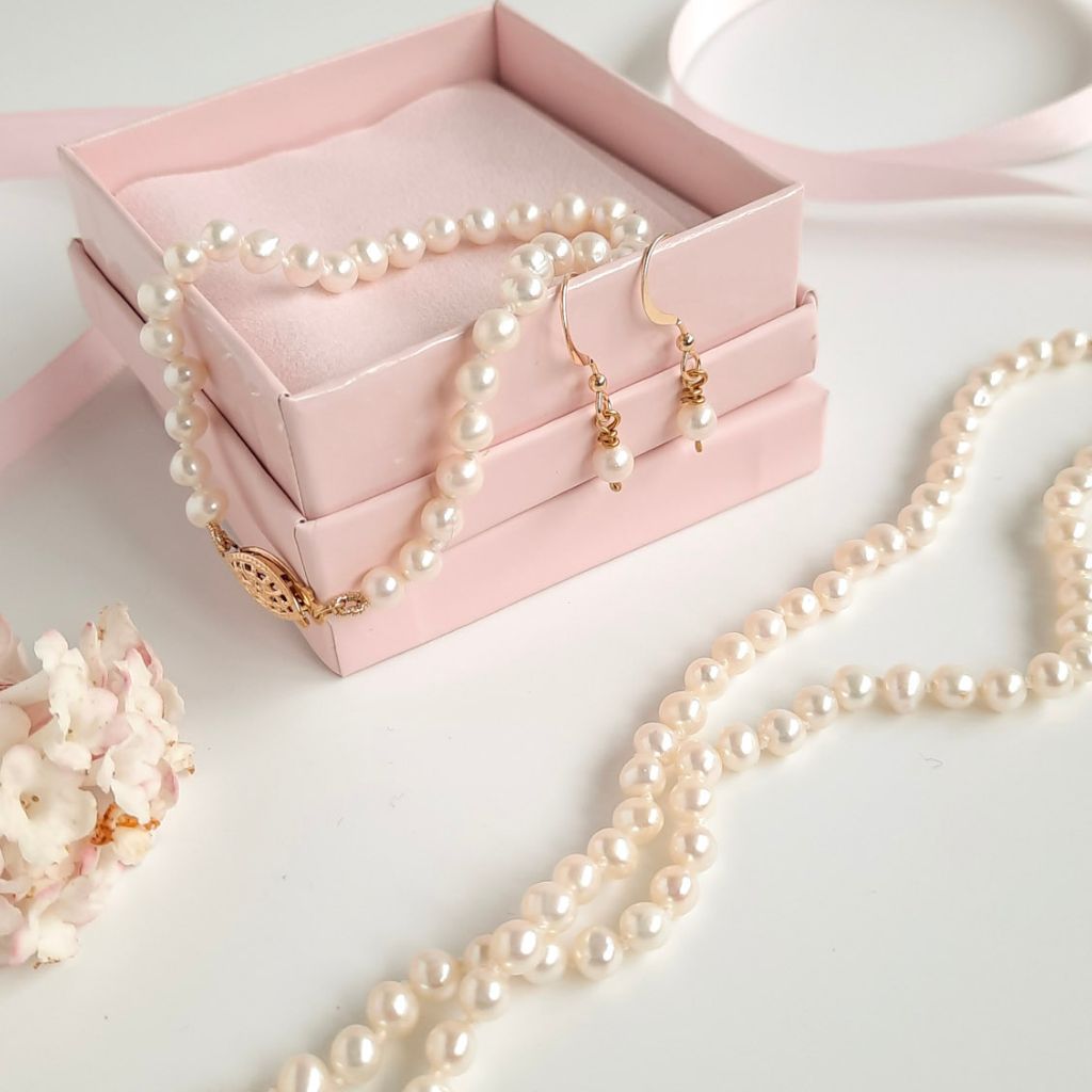 pearl jewellery set