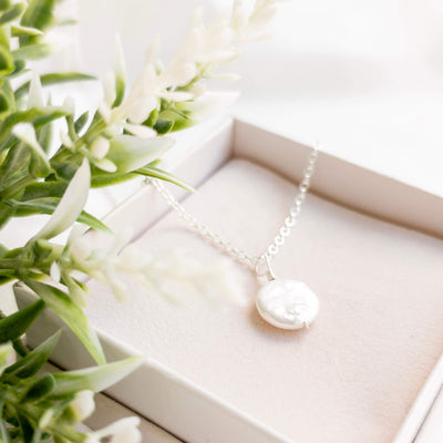 Coin Pearl Pendant