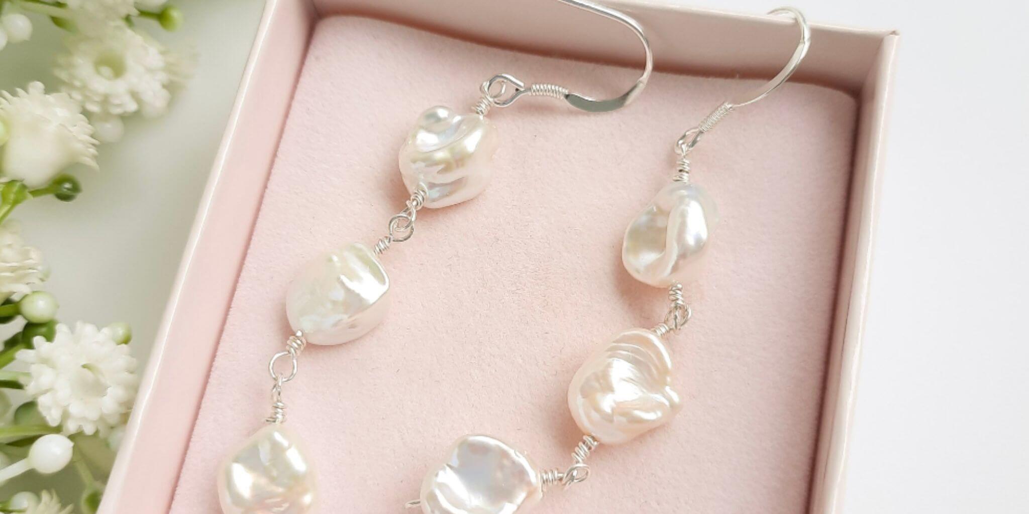 Coin pearl jewellery set