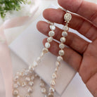 Button Pearl Necklace