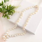 Button Pearl Necklace