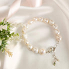chunky baroque pearl bracelet