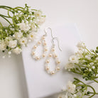 pearl and crystal teardrop earrings