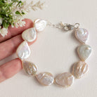 Flat Teardrop Pearl Bracelet