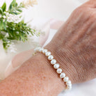 Irregular Pearl Bracelet on wrist