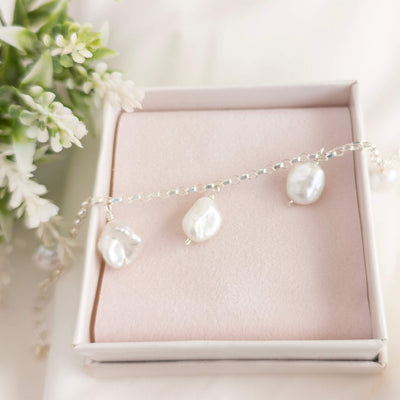 Keshi Drop Pearl Bracelet
