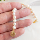Pearl Bracelet with Gold Clasp