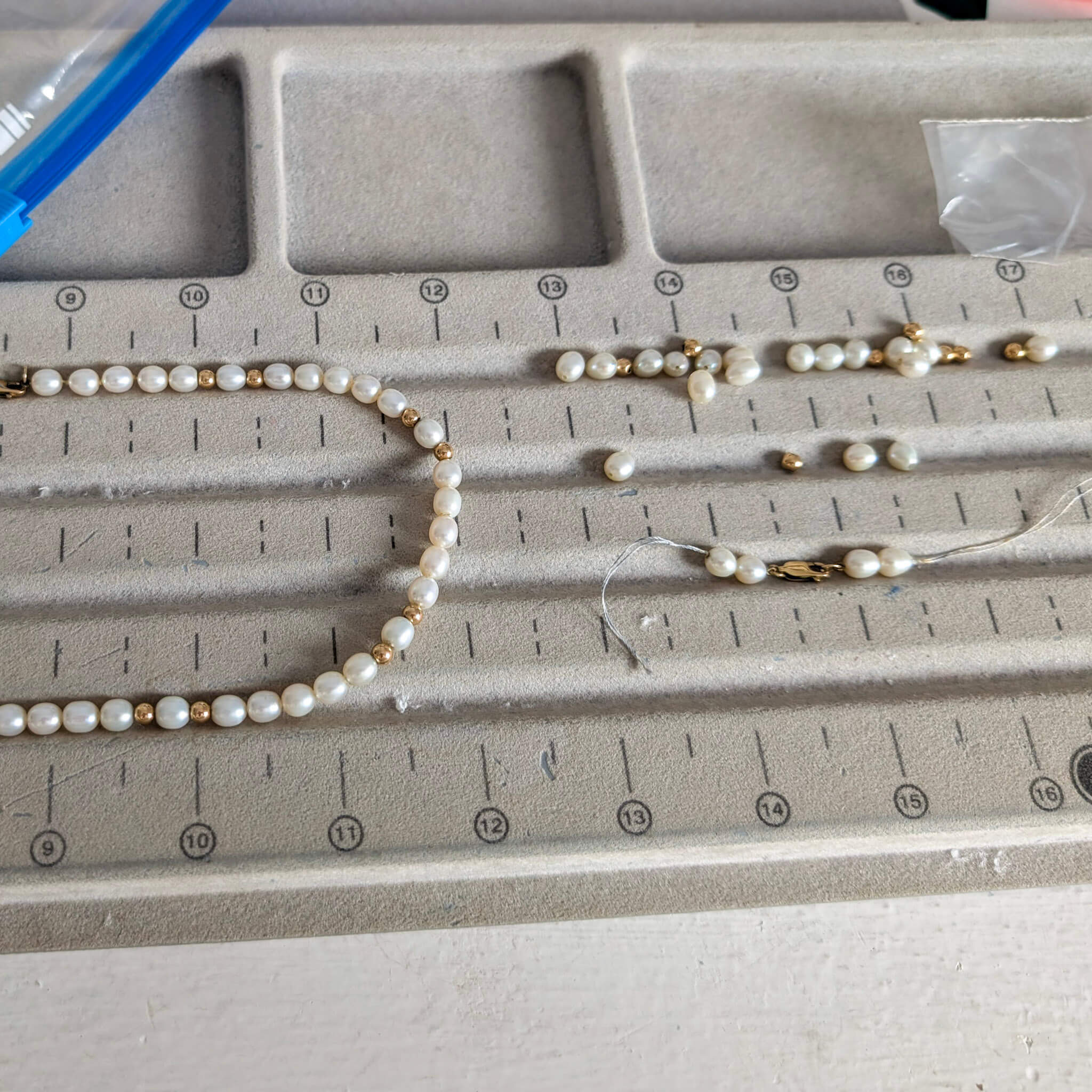 Pearls that need restringing