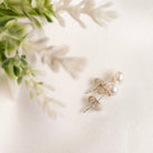 Pearl button Studs Earrings