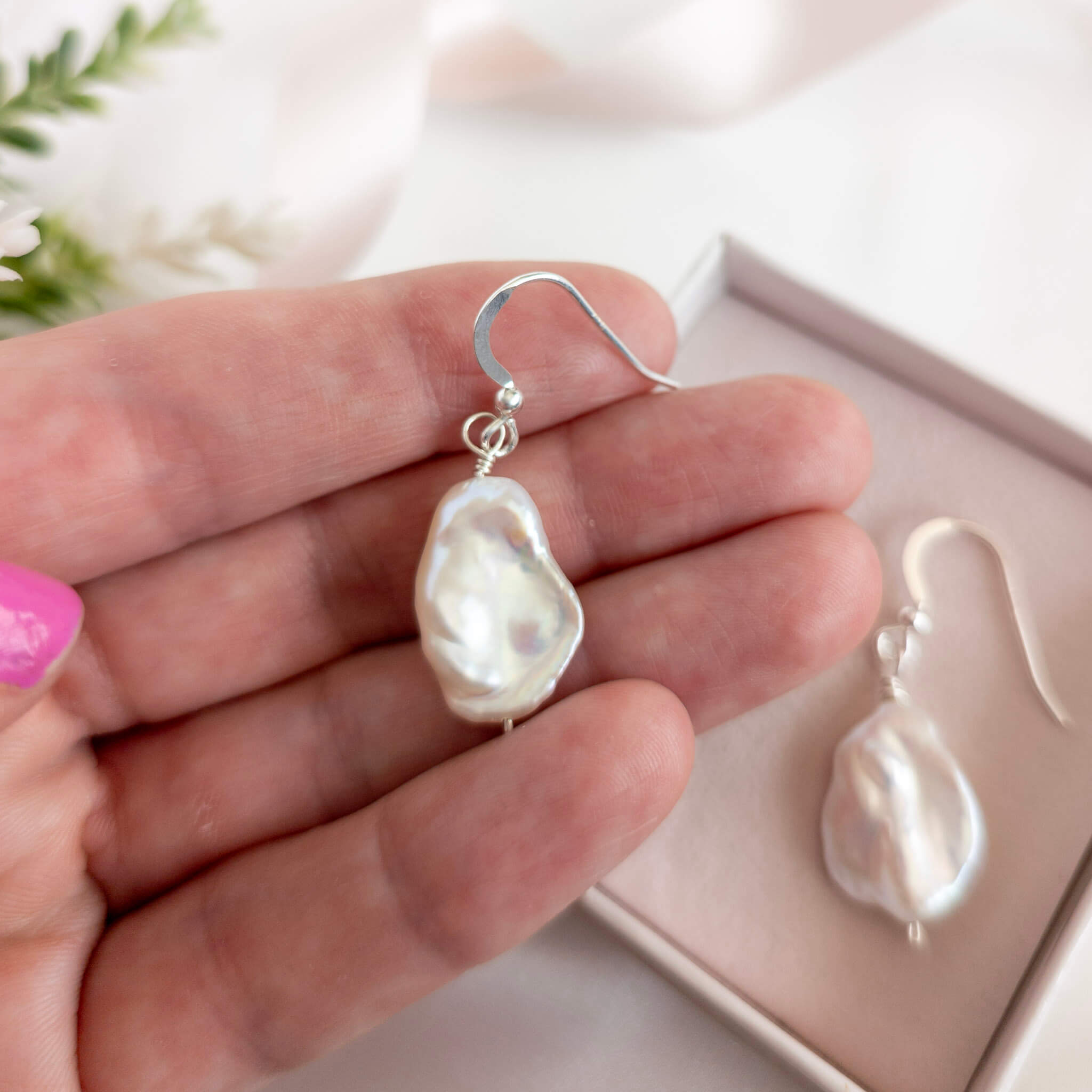 Petal Pearl Earrings