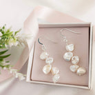 Petal Pearl drop Earrings
