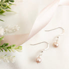 Pink Pearl Drop Earrings