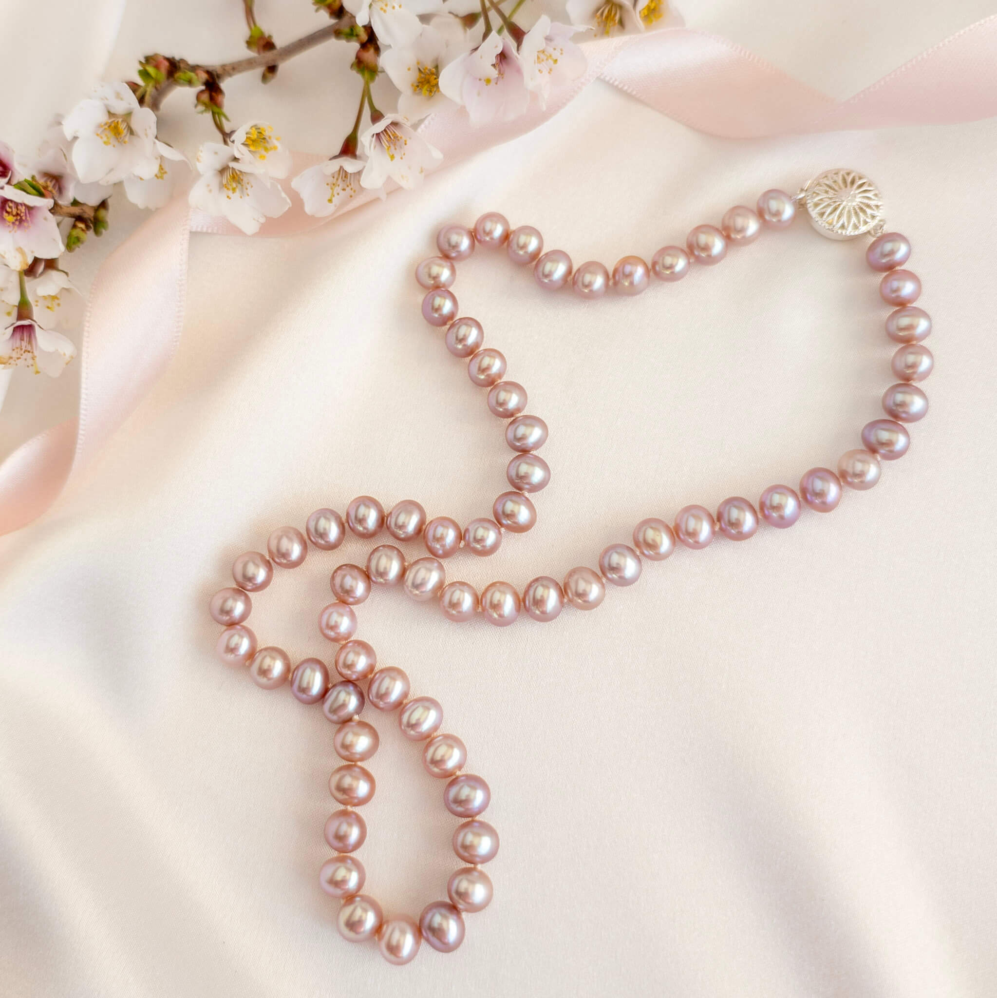 Pink Pearl Necklace