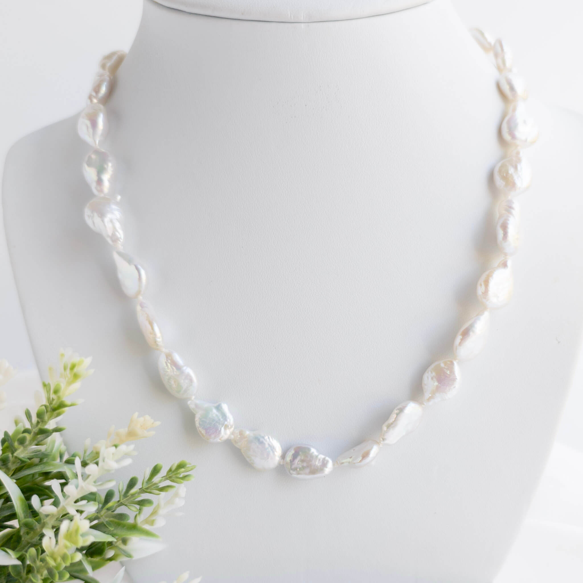 Baroque Coin Pearl Necklace Jewellery Set - Watermeadow Lane Jewellery
