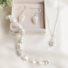 Baroque Coin Pearl Pendant Jewellery Set - Watermeadow Lane Jewellery