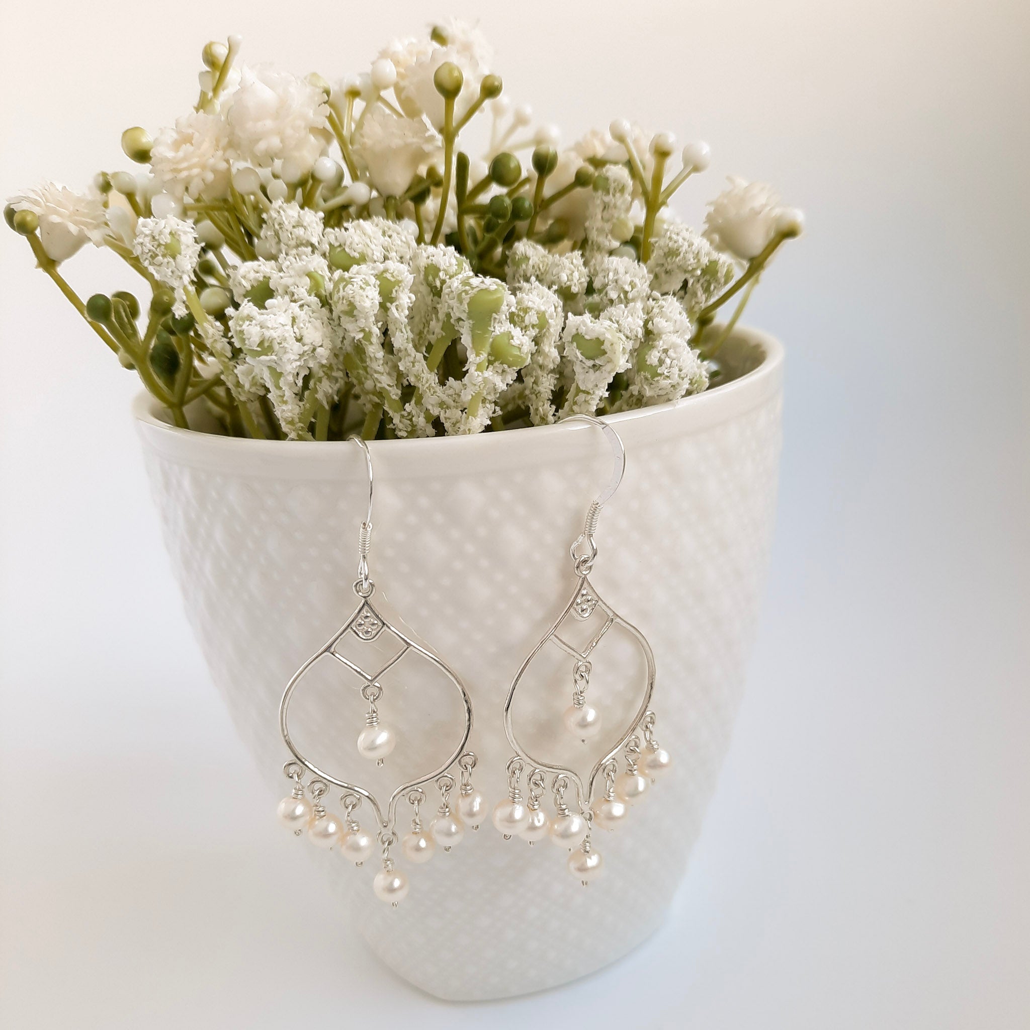 Chandelier Pearl Earrings - Watermeadow Lane Jewellery