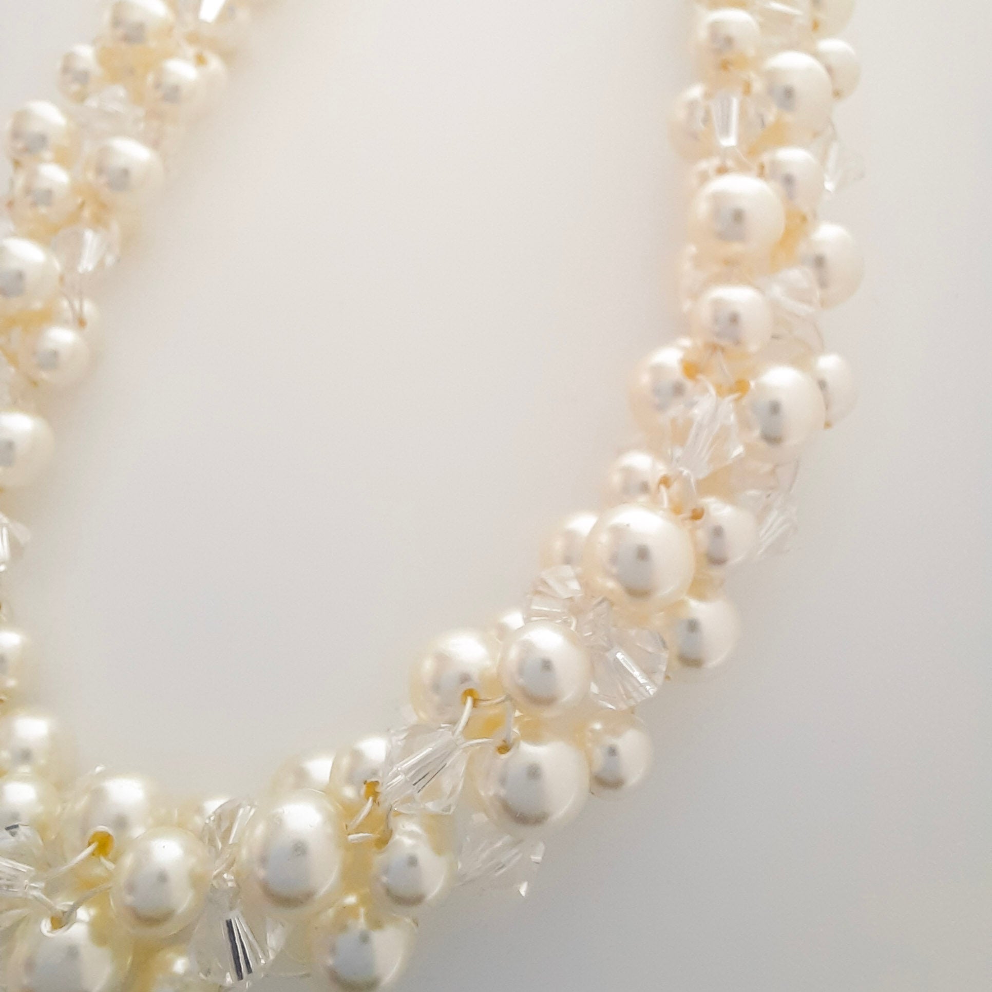 Cream & White Rope Pearl Necklace - Watermeadow Lane Jewellery