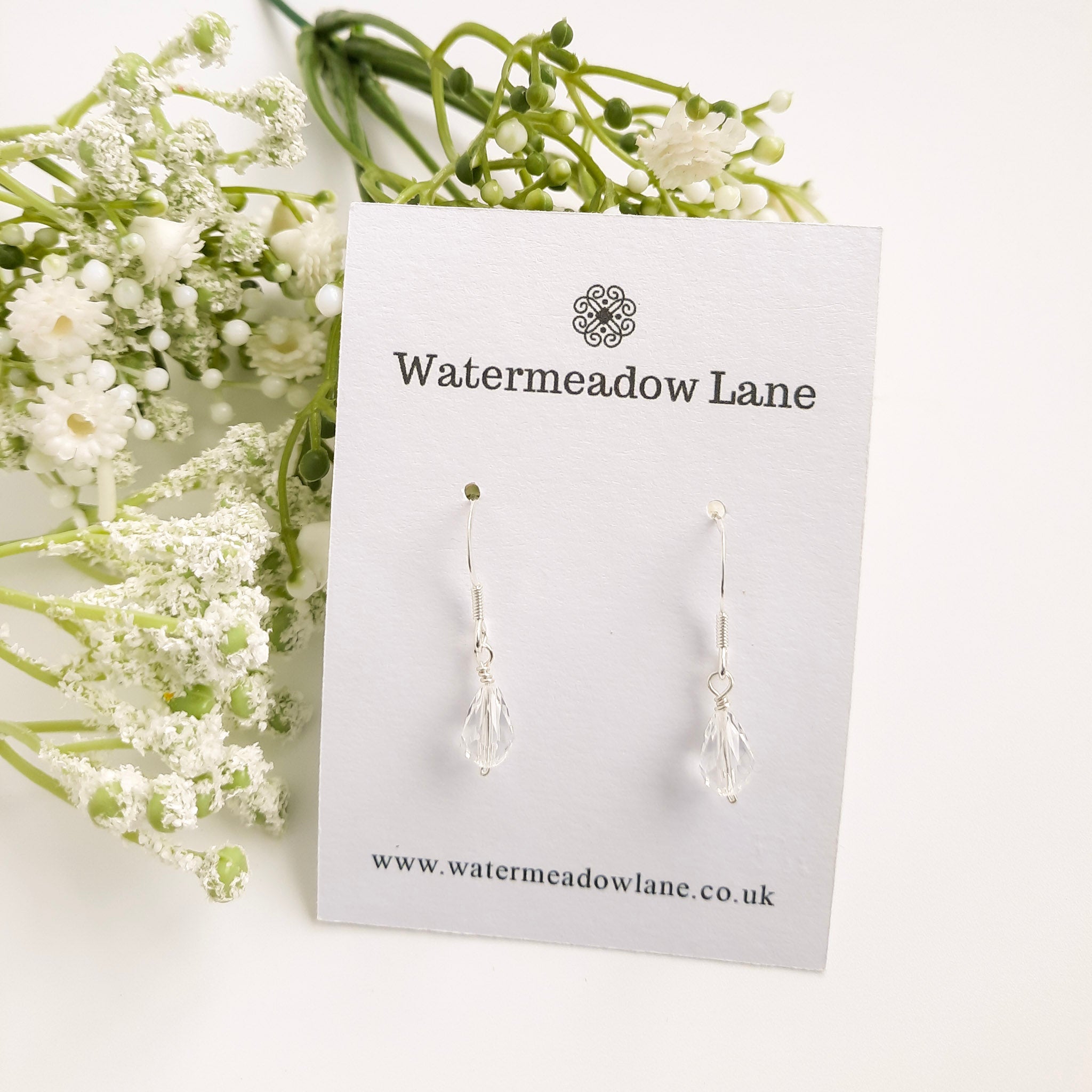 Crystal Drop Earrings - Watermeadow Lane Jewellery