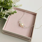 Crystal & Pearl Necklace - Watermeadow Lane Jewellery