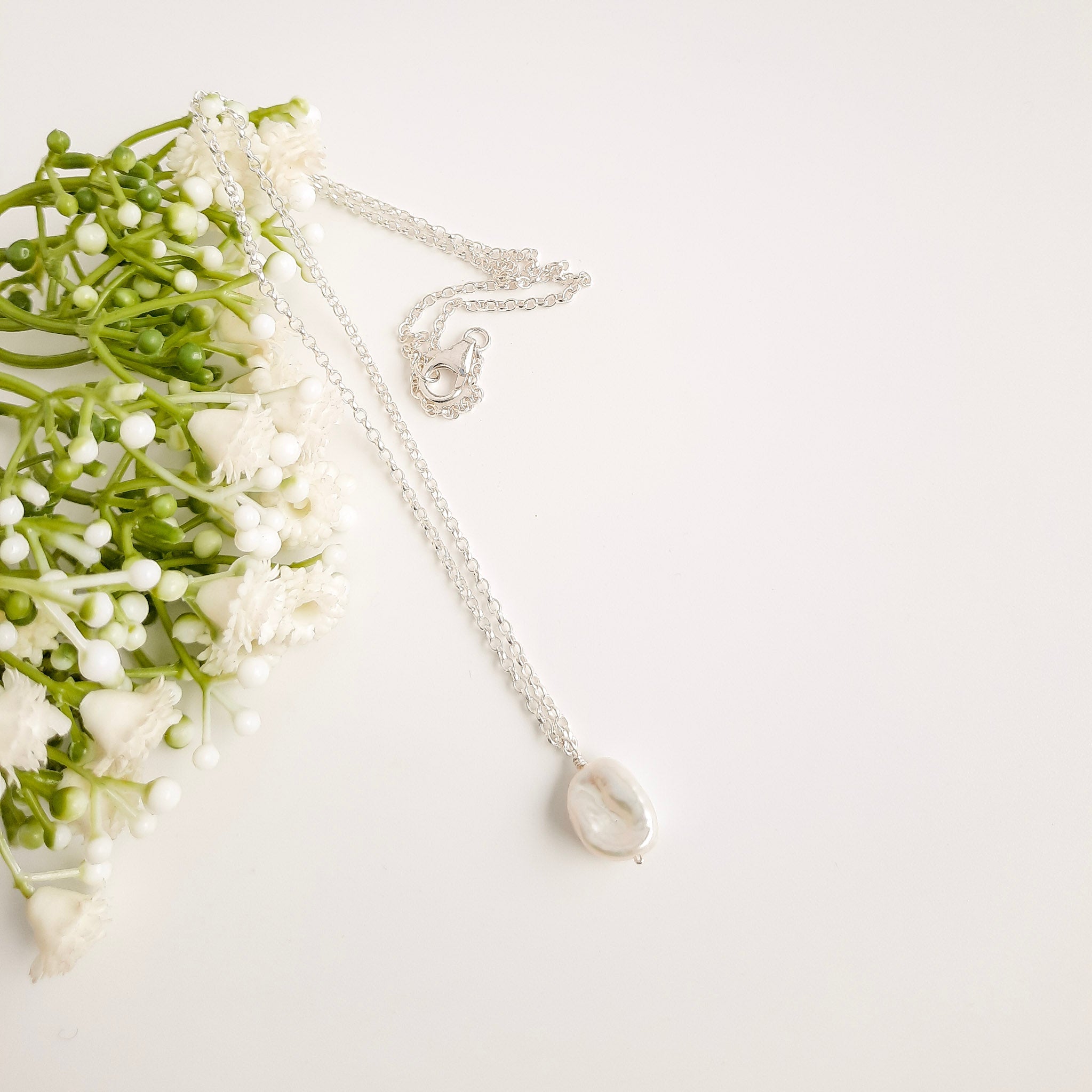 Keishi Pearl Pendant - Watermeadow Lane Jewellery