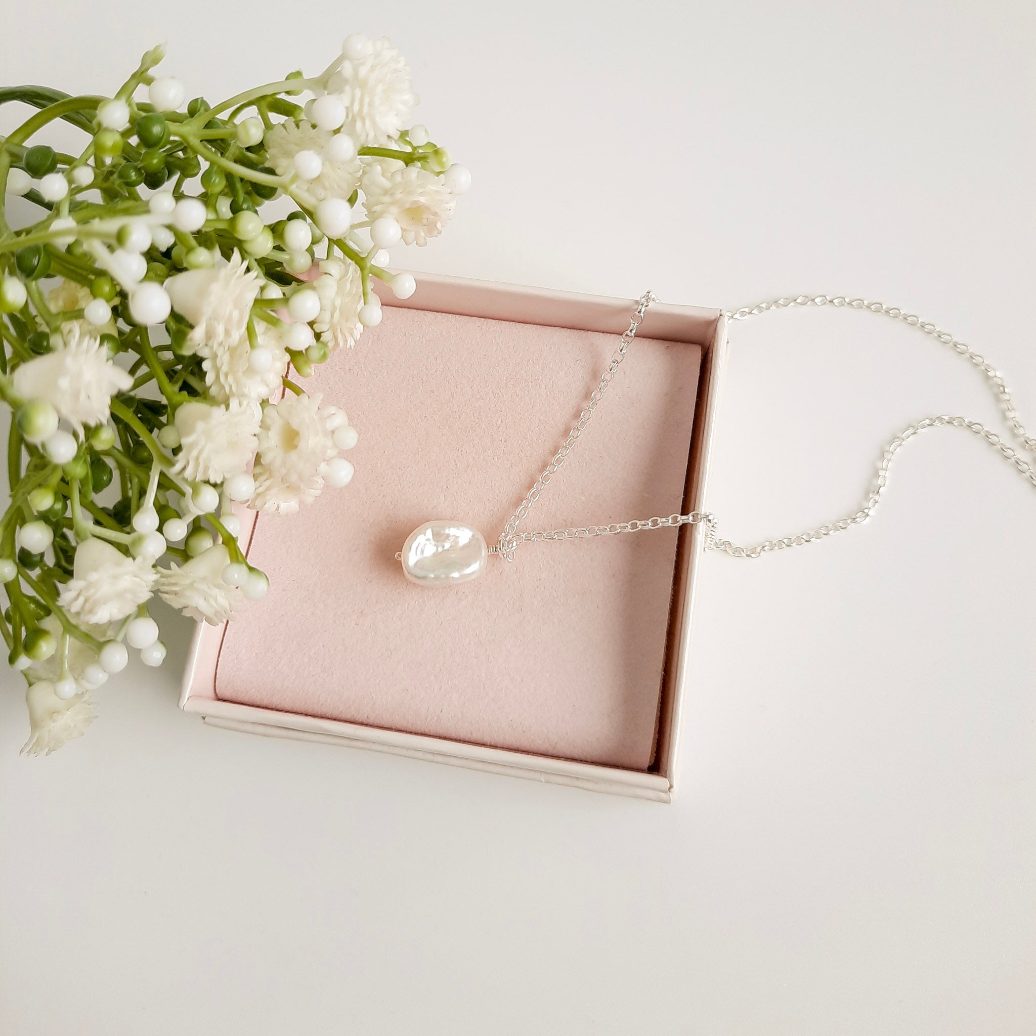 Keishi Pearl Pendant - Watermeadow Lane Jewellery