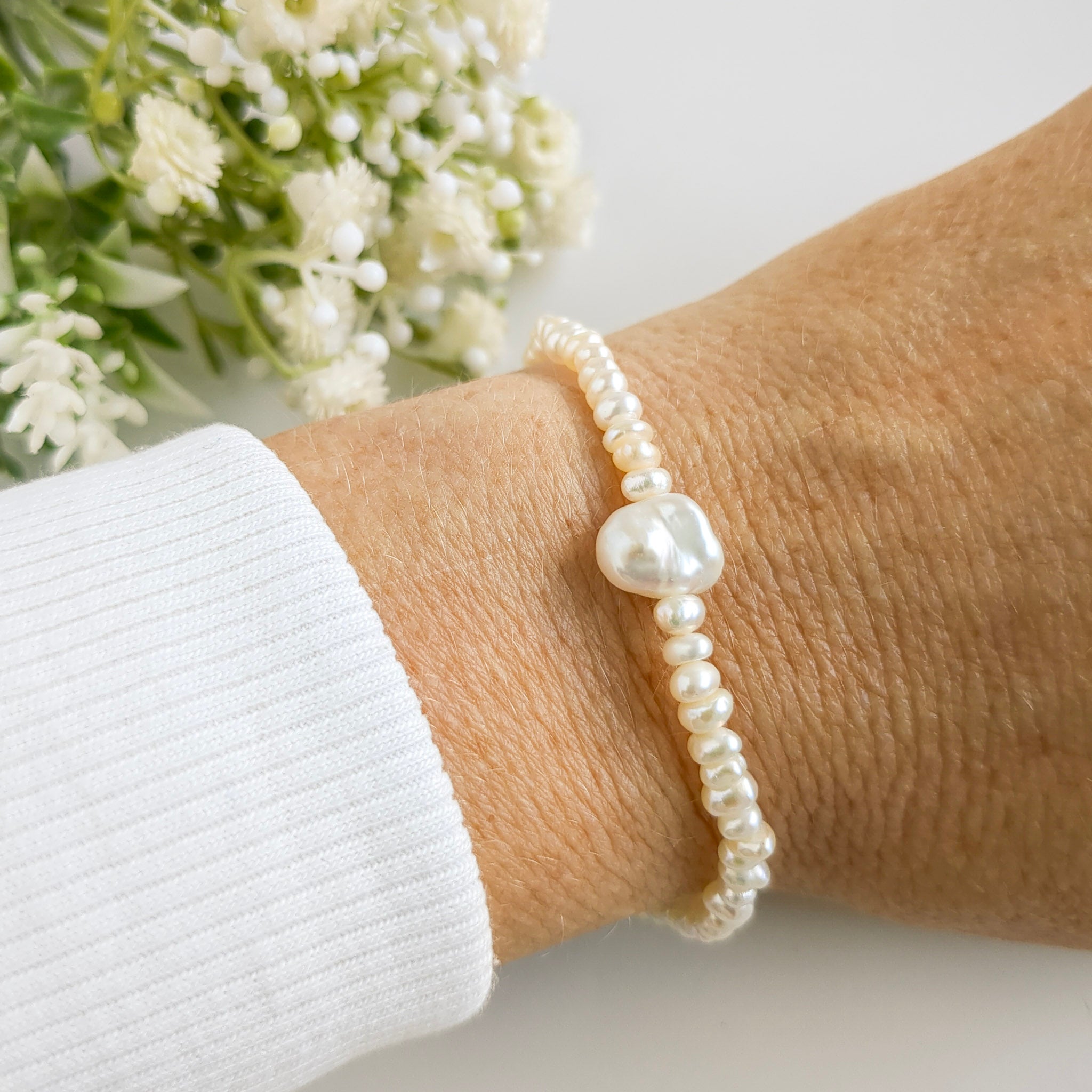 Mini Pearl Bracelet - Watermeadow Lane Jewellery