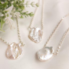 Pearl Petal Pendant Necklace - Watermeadow Lane Jewellery