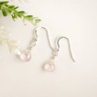 Rose Quartz Drop Earrings - Watermeadow Lane Jewellery