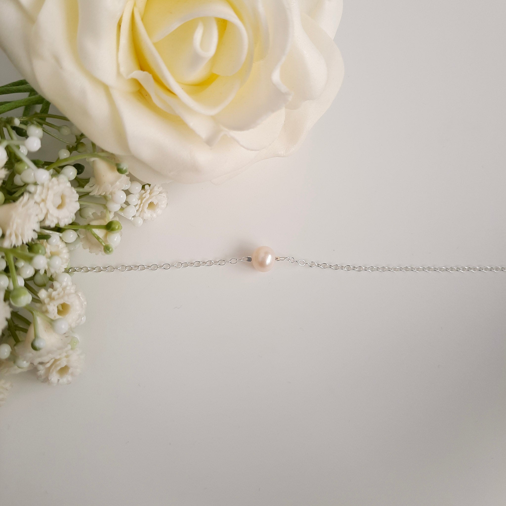Single Pearl Necklace - Watermeadow Lane Jewellery