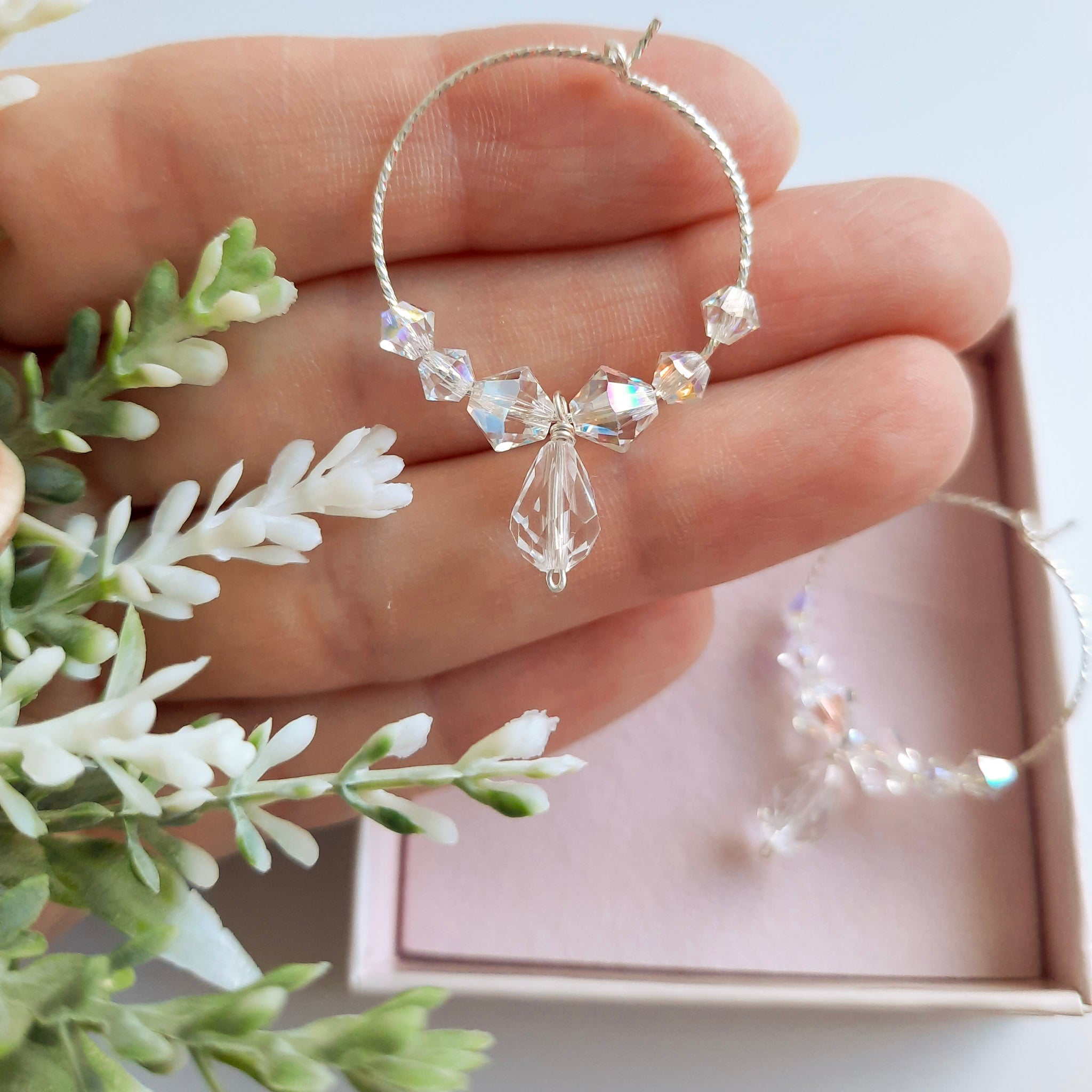 Sparkle Hoop Earrings - Watermeadow Lane Jewellery