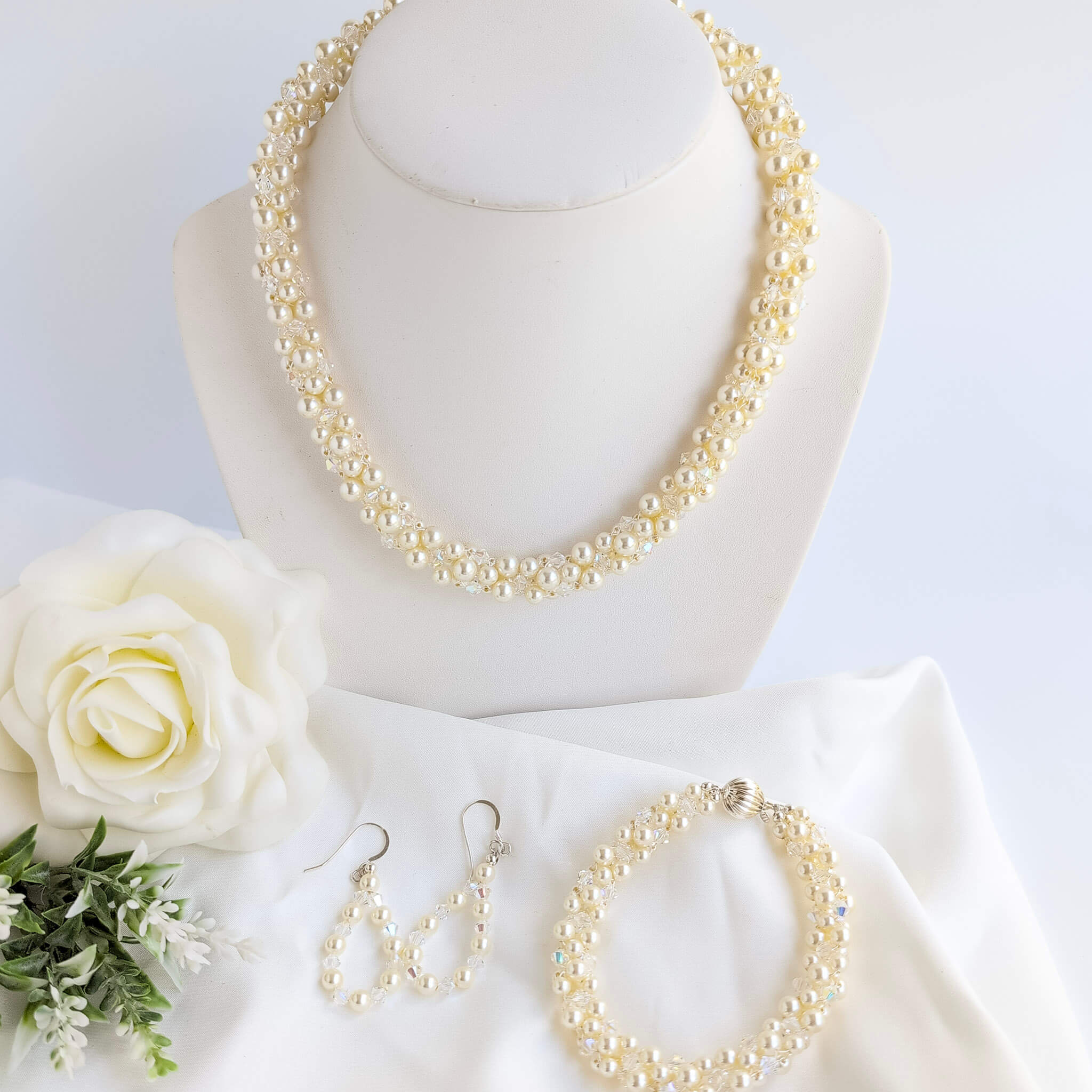 Statement Rope Pearl Jewellery Set - Watermeadow Lane Jewellery
