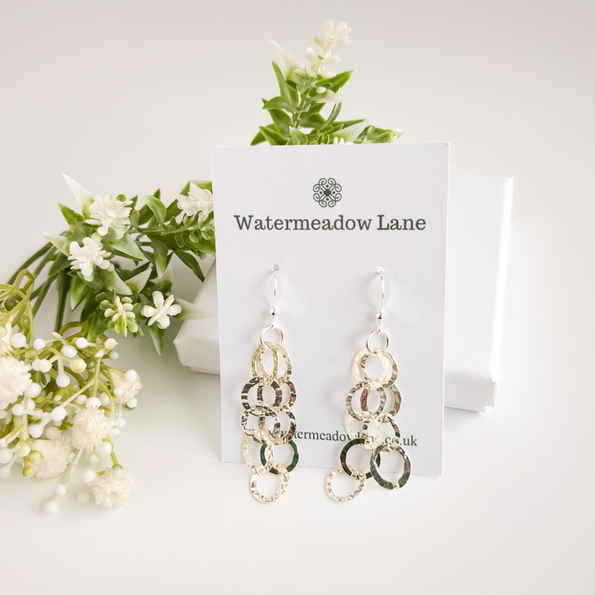 Sterling Silver Chain Earrings - Watermeadow Lane Jewellery