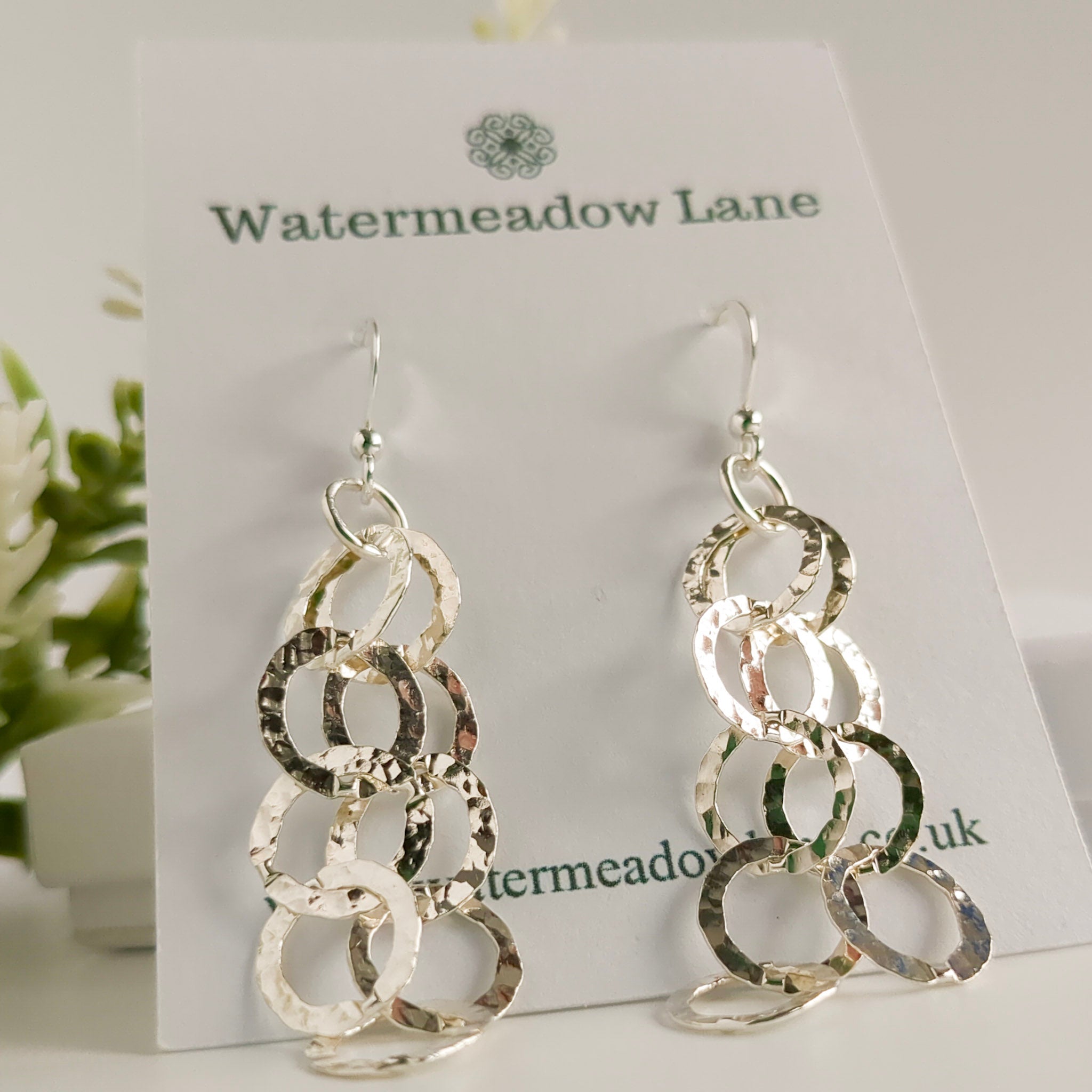 Sterling Silver Chain Earrings - Watermeadow Lane Jewellery