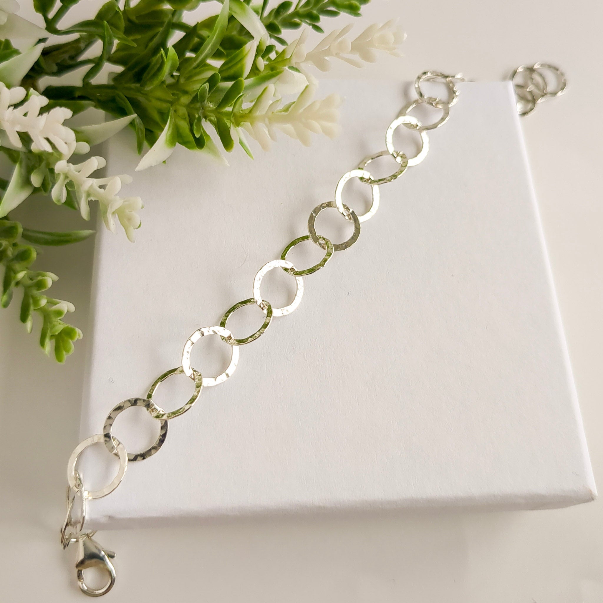 Sterling Silver Chain Link Bracelet - Watermeadow Lane Jewellery
