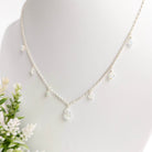 Sterling Silver crystal Drop Necklace - Watermeadow Lane Jewellery