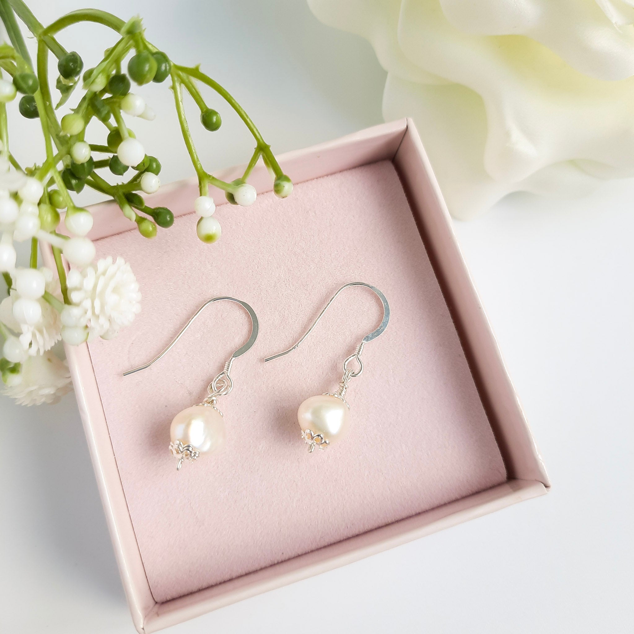 Vintage Style Pearl Earrings
